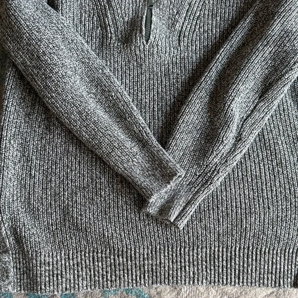 Lou & Grey Zip-Neck Ribbed Sweater - Picture 2 of 7